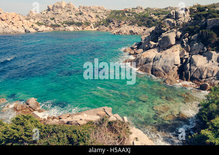 Beach at Capo Testa in Santa Teresa Gallura Sardinia Italy reflex Stock ...