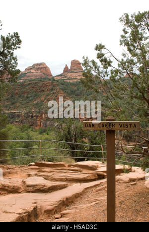 Oak Creek Vista Sedona Arizona USA Stock Photo