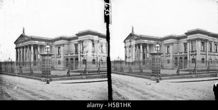 0 Two-storey classical style modern building - is Crumlin Road Courthouse in Belfast Stock Photo