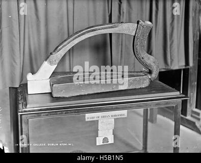 0 Trinity College, Brian Boro's Harp, Dublin City, Co. Dublin Stock Photo