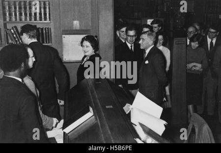 H.M. Queen Mother visit as Chancellor of the University of London,February 1960 Stock Photo