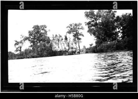 Views of Moon Lake Club House and Moon Lake Stock Photo