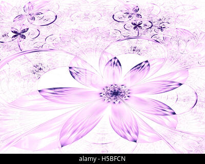 Abstract fractal flower -  digitally generated image Stock Photo