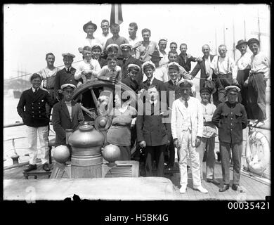 The crew of MOUNT STEWART Stock Photo