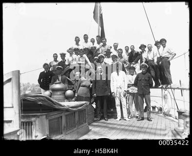 The crew of MOUNT STEWART Stock Photo