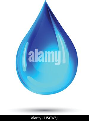 Realistic Drop Illustration, EPS 10 supported. Stock Vector