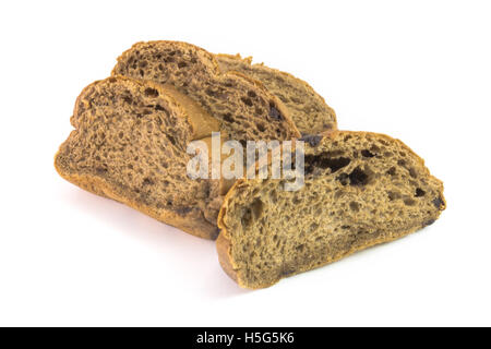 chocolate bread isolated on white Stock Photo