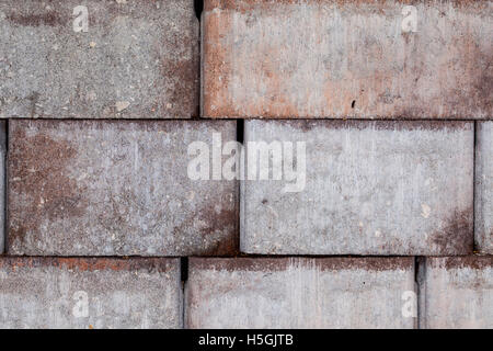 floe up of nice coloured bricks Stock Photo