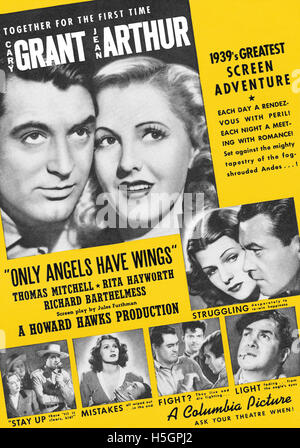 ONLY ANGELS HAVE WINGS, Cary Grant, Jean Arthur, 1939 Stock Photo - Alamy