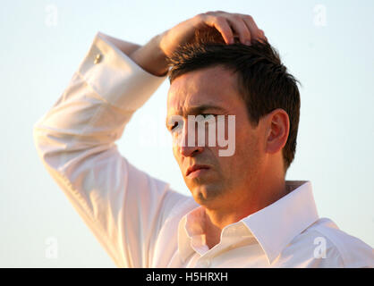 Justin Edinburgh Manager Grays Athletic - Billericay Town vs Grays Athletic - Friendly Match at New Lodge - 31/07/07 Stock Photo