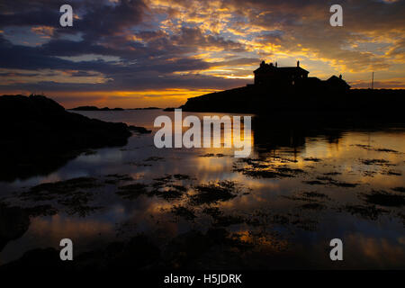 Craig y Mor, Lon Isallt, Trearddur Bay, North Wales, United Kingdom, Stock Photo