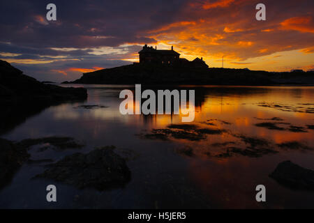 Craig y Mor, Lon Isallt, Trearddur Bay, North Wales, United Kingdom, Stock Photo