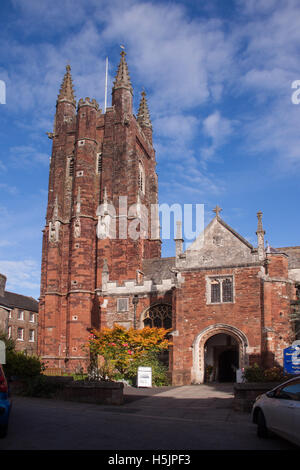 The Parish and Priory Church of St. Mary, Totnes Stock Photo