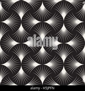 Abstract black arc lines on white background, linear swirls path vector ...