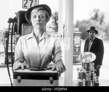 THE TWILIGHT ZONE CBS TV series 1959-1964 with Inger Stevens in The Hitch-Hiker from Season 1 shown on 22 January 1960 Stock Photo