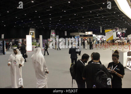 Dubai, United Arab Emirates. 17th Oct, 2016. GITEX Technology Week consistently attracts a strong showing by international tech companies, from global corporations to niche brands, drawn by its unique access to emerging markets from Africa, throughout the Middle East, to Central and South Asia. © Robert Oswald Alfiler/Pacific Press/Alamy Live News Stock Photo