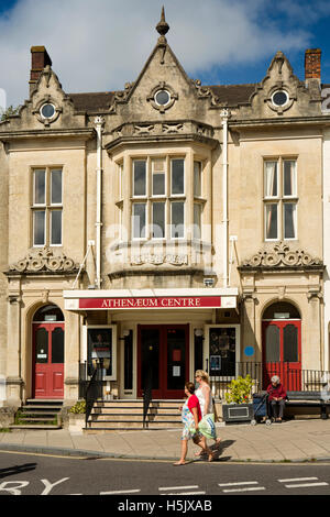 UK, England, Wiltshire, Warminster, Market Place, Athenaeum Centre Stock Photo