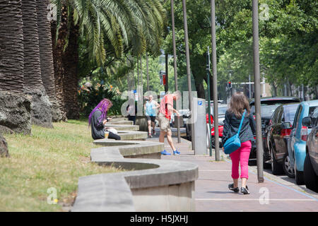 view along Macquarie street in Sydney city centre, new south wales,australia Stock Photo