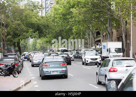 view along Macquarie street in Sydney city centre, new south wales,australia Stock Photo