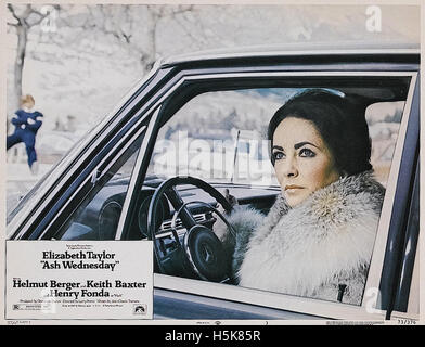 Ash Wednesday (1973) - Movie Poster - Elizabeth Taylor Stock Photo