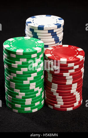 Poker chips Stock Photo