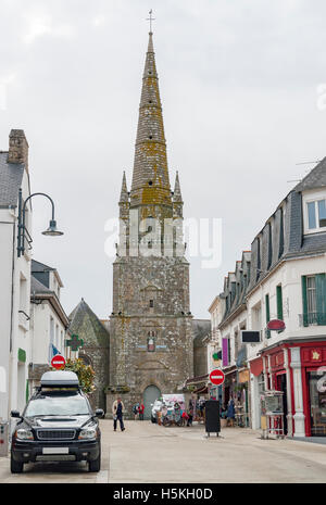 town named Carnac in the Morbihan department in Brittany, France Stock Photo