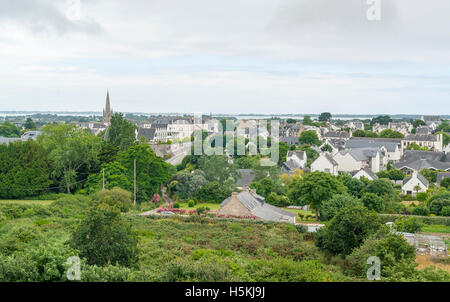 town named Carnac in the Morbihan department in Brittany, France Stock Photo