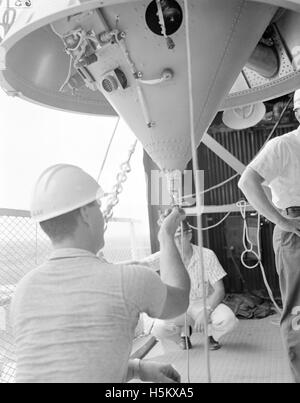 16f In Flight An image showing the mating and erection process of Atlas missile 16F ...