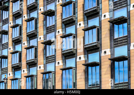 Architecture detail - the exterior of Portcullis House in London Stock Photo