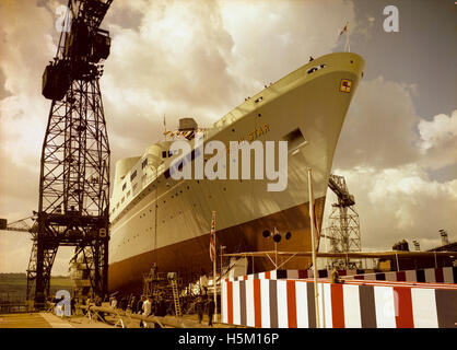 Launch of the passenger ship 'Northern Star' Stock Photo