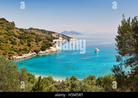 Filiatro in Ithaki island, Greece Stock Photo