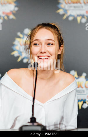 Alycia Debnam-Carey, Australian actress known from the AMC series ‘Fear the Walking Dead’, attends a fan meeting at Comic Con Co Stock Photo