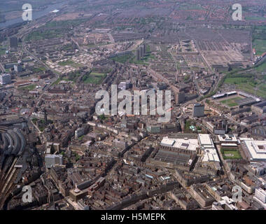 Aerial view of Newcastle upon Tyne, 1977 Stock Photo