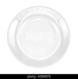 white empty plate isolated on white background Stock Photo - Alamy