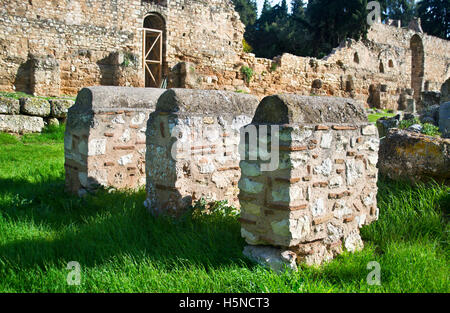 ancient of Daphni monastery in Athens Greece Stock Photo