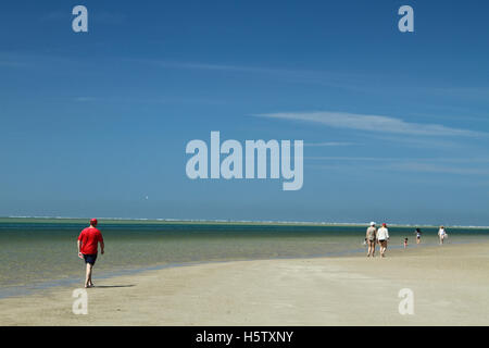 At the beach of blavand in Denmark in the summer Stock Photo