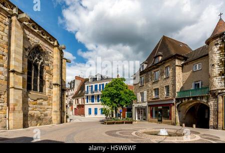 Montluçon, Notre Dame square, Allier, Auvergne, France Stock Photo