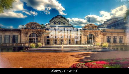 A panoramic view of the Vichy Opera, Convention center (Palais of Congrés(, Allier departement, Auvergne, France Stock Photo