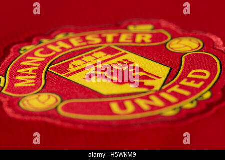 Premier League Manchester United football club badge Stock Photo