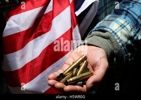 sleeves weapon in a hands Stock Photo