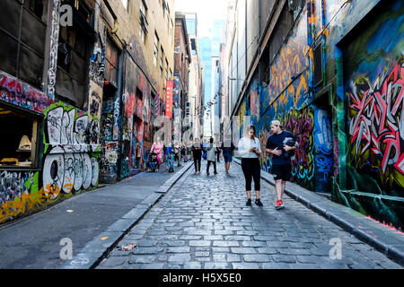 Hosier Lane, Melbourne, Australia Stock Photo