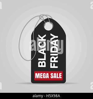 Black Friday sales badge. Super sale, discount, advertising, marketing price tag. Stock Vector