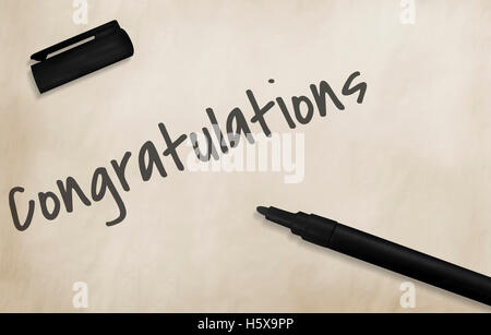 Congratulations Well Done Excellent Concept Stock Photo