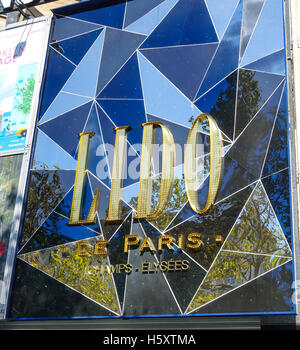 World famous Lido Club in Paris - French Cabaret Stock Photo