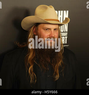 Chris Stapleton on the Red Carpet prior to the Imagine: John Lennon 75th Birthday Concert @ The Theater at Madison Square Garden In New York City on December 5th, 2015. Stock Photo