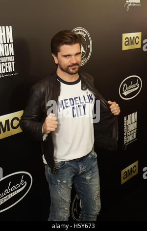 Juanes on the Red Carpet prior to the Imagine: John Lennon 75th Birthday Concert @ The Theater at Madison Square Garden In New York City on December 5th, 2015. Stock Photo