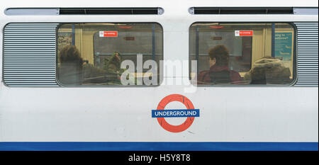 Underground car -   - LONDON/ENGLAND  FEBRUARY 23, 2016 Stock Photo