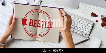 Best Choice Award Finest Winning Fulfillment Concept Stock Photo