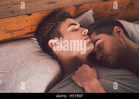Resting in each other's arms Stock Photo