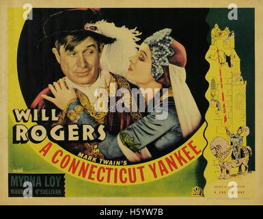 A Connecticut Yankee (1931) - Movie Poster Stock Photo